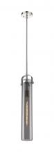 Innovations Lighting 413-1SS-PN-G413-1S-4SM - Pilaster - 1 Light - 4 inch Glass - Polished Nickel - Pendant