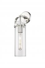 Innovations Lighting 413-1W-PN-4CL - Pilaster - 1 Light - 4 inch Glass - Polished Nickel - Sconce