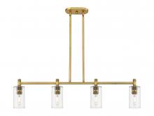 Innovations Lighting 434-4I-BB-G434-7CL - Crown Point - 4 Light - 44 inch - Brushed Brass - Island Light