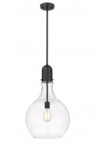 Innovations Lighting 492-1S-BK-G582-14 - Amherst - 1 Light - 14 inch - Matte Black - Stem hung - Pendant