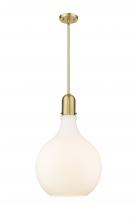 Innovations Lighting 492-1S-SG-G581-16 - Amherst - 1 Light - 16 inch - Satin Gold - Stem hung - Pendant