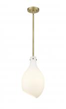 Innovations Lighting 493-1S-BB-G551-9 - Norwalk - 1 Light - 9 inch - Brushed Brass - Stem hung - Mini Pendant