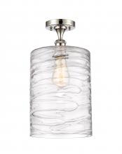 Innovations Lighting 516-1C-PN-G1113-L - Cobbleskill - 1 Light - 9 inch - Polished Nickel - Semi-Flush Mount