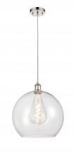 Innovations Lighting 516-1P-PN-G122-14 - Athens - 1 Light - 14 inch - Polished Nickel - Cord hung - Pendant