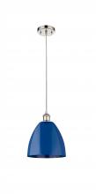 Innovations Lighting 516-1P-PN-MBD-9-BL - Plymouth - 1 Light - 9 inch - Polished Nickel - Cord hung - Mini Pendant