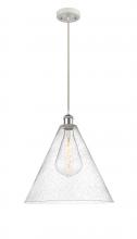 Innovations Lighting 516-1P-WPC-GBC-164 - Berkshire - 1 Light - 16 inch - White Polished Chrome - Cord hung - Pendant