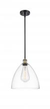 Innovations Lighting 516-1S-BAB-GBD-122 - Bristol - 1 Light - 12 inch - Black Antique Brass - Mini Pendant