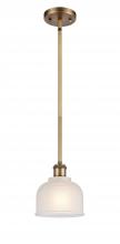 Innovations Lighting 516-1S-BB-G411 - Dayton - 1 Light - 6 inch - Brushed Brass - Mini Pendant