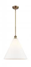 Innovations Lighting 516-1S-BB-GBC-161 - Berkshire - 1 Light - 16 inch - Brushed Brass - Pendant