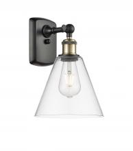 Innovations Lighting 516-1W-BAB-GBC-82 - Berkshire - 1 Light - 8 inch - Black Antique Brass - Sconce