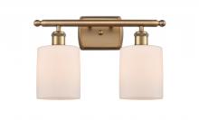 Innovations Lighting 516-2W-BB-G111 - Cobbleskill - 2 Light - 15 inch - Brushed Brass - Bath Vanity Light