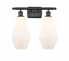 Innovations Lighting 516-2W-BK-G651-7 - Cindyrella - 2 Light - 17 inch - Matte Black - Bath Vanity Light