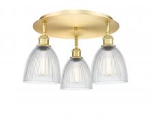 Innovations Lighting 516-3C-SG-G382 - Castile - 3 Light - 18 inch - Satin Gold - Flush Mount