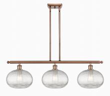 Innovations Lighting 516-3I-AC-G555-10CL - Ithaca - 3 Light - 37 inch - Antique Copper - Cord hung - Island Light