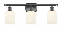 Innovations Lighting 516-3W-OB-G559-5GWH - Bridal Veil - 3 Light - 25 inch - Oil Rubbed Bronze - Bath Vanity Light