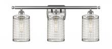 Innovations Lighting 516-3W-SN-M18-SN - Nestbrook - 3 Light - 25 inch - Satin Nickel - Bath Vanity Light