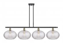 Innovations Lighting 516-4I-BAB-G555-12CL - Ithaca - 4 Light - 50 inch - Black Antique Brass - Cord hung - Island Light