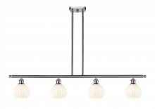 Innovations Lighting 516-4I-SN-G1217-6WV - White Venetian - 4 Light - 48 inch - Brushed Satin Nickel - Stem Hung - Island Light