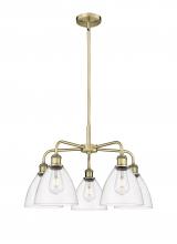 Innovations Lighting 516-5CR-AB-GBD-752 - Bristol - 5 Light - 26 inch - Antique Brass - Chandelier