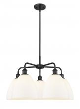 Innovations Lighting 516-5CR-BK-GBD-91 - Bristol - 5 Light - 27 inch - Matte Black - Chandelier