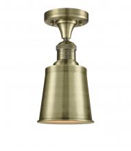 Innovations Lighting 517-1CH-AB-M9-AB - Addison - 1 Light - 5 inch - Antique Brass - Semi-Flush Mount