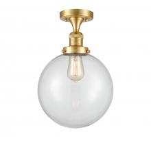 Innovations Lighting 517-1CH-SG-G202-10 - Beacon - 1 Light - 10 inch - Satin Gold - Semi-Flush Mount