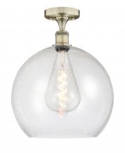 Innovations Lighting 616-1F-AB-G124-14 - Athens - 1 Light - 14 inch - Antique Brass - Semi-Flush Mount