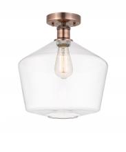 Innovations Lighting 616-1F-AC-G652-12 - Cindyrella - 1 Light - 12 inch - Antique Copper - Semi-Flush Mount