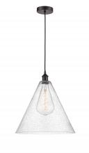 Innovations Lighting 616-1P-OB-GBC-164 - Berkshire - 1 Light - 16 inch - Oil Rubbed Bronze - Cord hung - Pendant