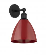 Innovations Lighting 616-1W-BK-MBD-75-RD - Plymouth - 1 Light - 8 inch - Matte Black - Sconce