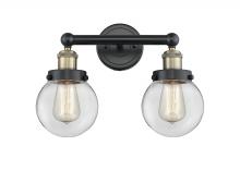 Innovations Lighting 616-2W-BAB-G202-6 - Beacon - 2 Light - 15 inch - Black Antique Brass - Bath Vanity Light