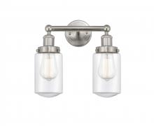 Innovations Lighting 616-2W-SN-G312 - Dover - 2 Light - 14 inch - Brushed Satin Nickel - Bath Vanity Light