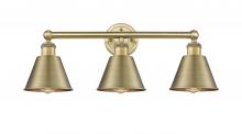 Innovations Lighting 616-3W-BB-M8-BB - Smithfield - 3 Light - 25 inch - Brushed Brass - Bath Vanity Light