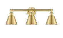 Innovations Lighting 616-3W-SG-M8-SG - Smithfield - 3 Light - 25 inch - Satin Gold - Bath Vanity Light