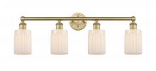 Innovations Lighting 616-4W-BB-G341 - Hadley - 4 Light - 32 inch - Brushed Brass - Bath Vanity Light