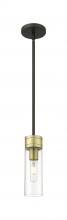 Innovations Lighting 617-1S-BAB-G617-8CL - Boreas - 1 Light - 3 inch - Black Antique Brass - Stem Hung - Mini Pendant