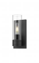 Innovations Lighting 617-1W-BK-G617-8CL - Boreas - 1 Light - 5 inch - Matte Black - Sconce