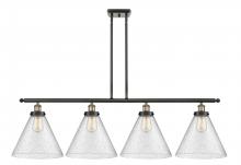 Innovations Lighting 916-4I-BAB-G44-L - Cone - 4 Light - 48 inch - Black Antique Brass - Stem Hung - Island Light