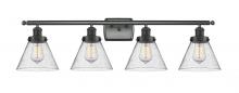 Innovations Lighting 916-4W-BK-G44 - Cone - 4 Light - 38 inch - Matte Black - Bath Vanity Light