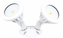 American Lighting ALV2-2H-WH - Double Head COB Flood Light, 15.9 Watts, White Finish