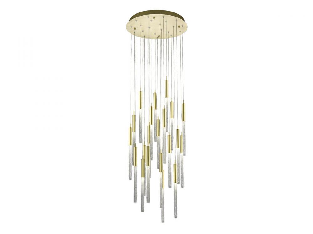 Boa Collection Black 21 Light Pendant Fixture