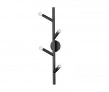 Avenue Lighting HF8884-BLK - The Oaks Collection Black 4 Light Wall Sconce