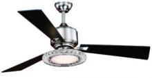 Vaxcel International F0048 - Clara 52-in LED Ceiling Fan Brushed Nickel