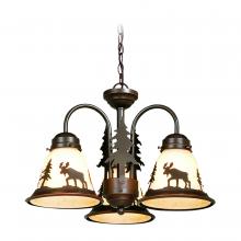 Vaxcel International LK55616BBZ-C - Yellowstone 3L LED Moose Fan Kit or Chandelier (Dual Mount) Burnished Bronze