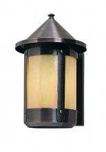 Arroyo Craftsman BS-8RWO-BK - 8" berkeley wall sconce with roof