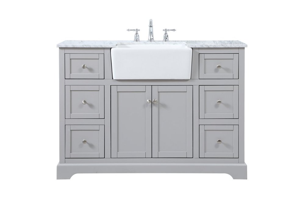 48 Inch Single Bathroom Vanity in Grey