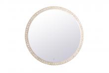 Elegant MRE63636C - Evelyn 36 inch Hardwired LED mirror with touch sensor and color changing temperature