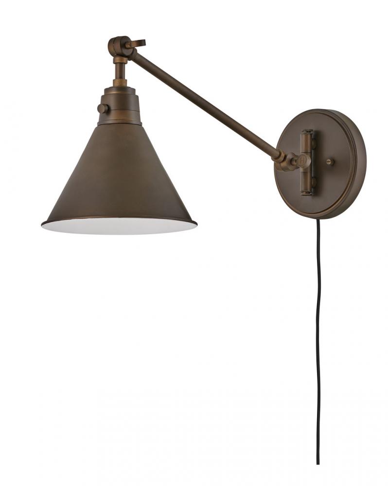 Medium Swing Arm Single Light Sconce